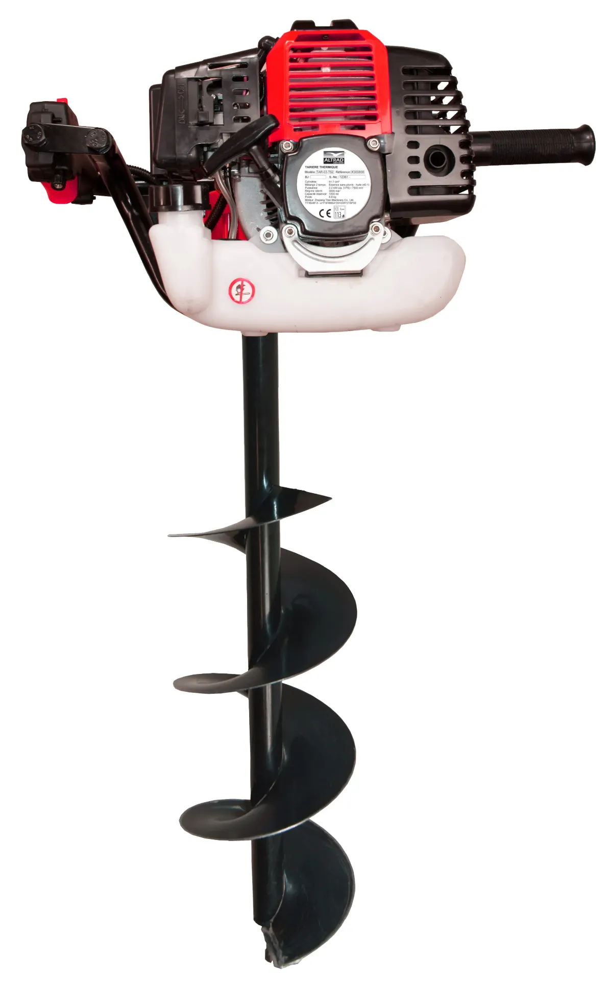 Tarière T52 avec mèches 100, 150 et 200