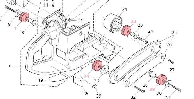 [D965403535 424695-9] RUBBEREN DEMPERS DPC7301/8112